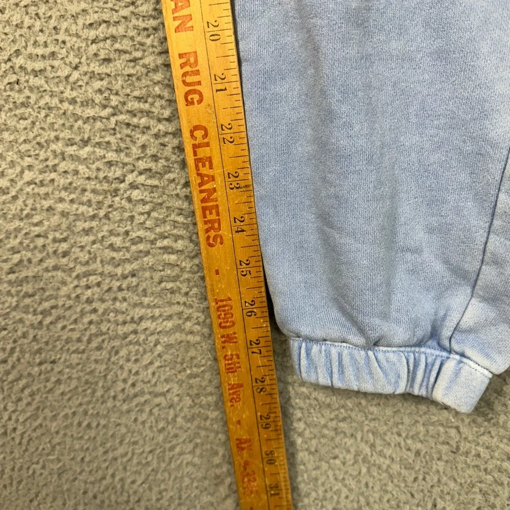 Jordan Sweatpants Mens Small Flight Acid Wash Light Wash Blue Jogger Drawstring